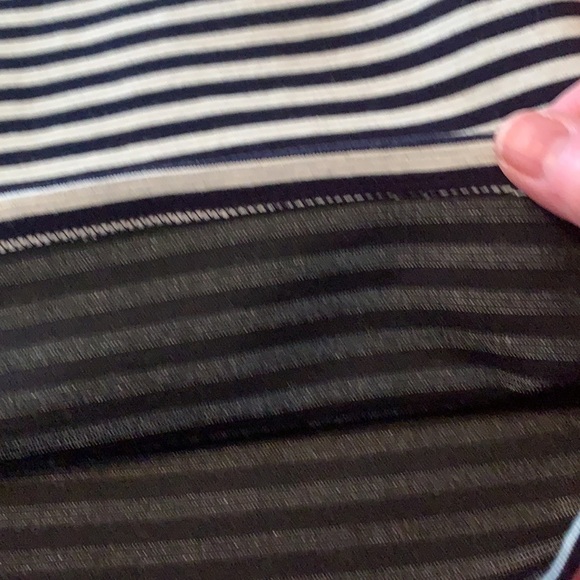 Talbots Top, size 1X, see measurements, Navy and White - Picture 8 of 12